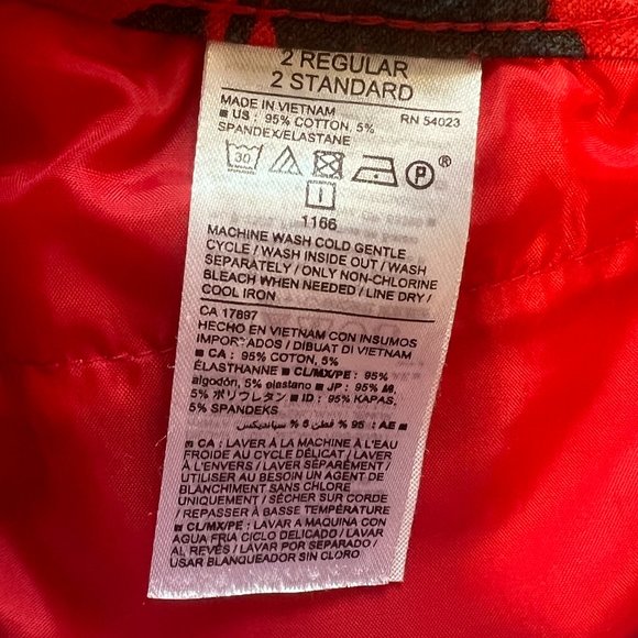 Old Navy Mid-Rise Pixie Pants Red Floral Size 2 - Picture 5 of 5